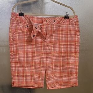 Puma Orange Plaid Men's Shorts